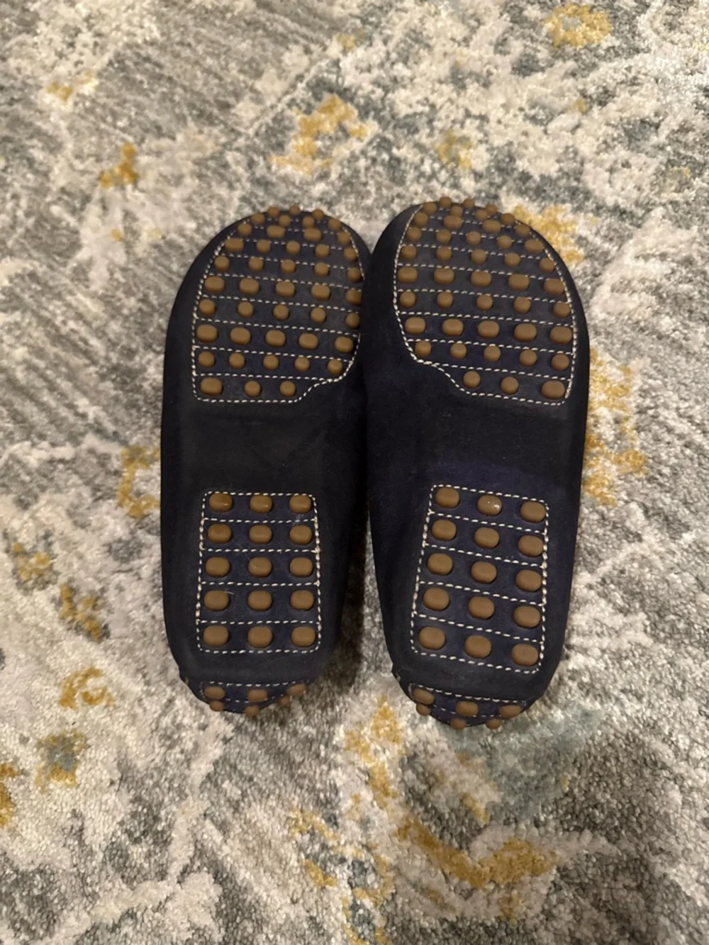 Vero Cuoio Navy Suede Kids Moccasin Loafers